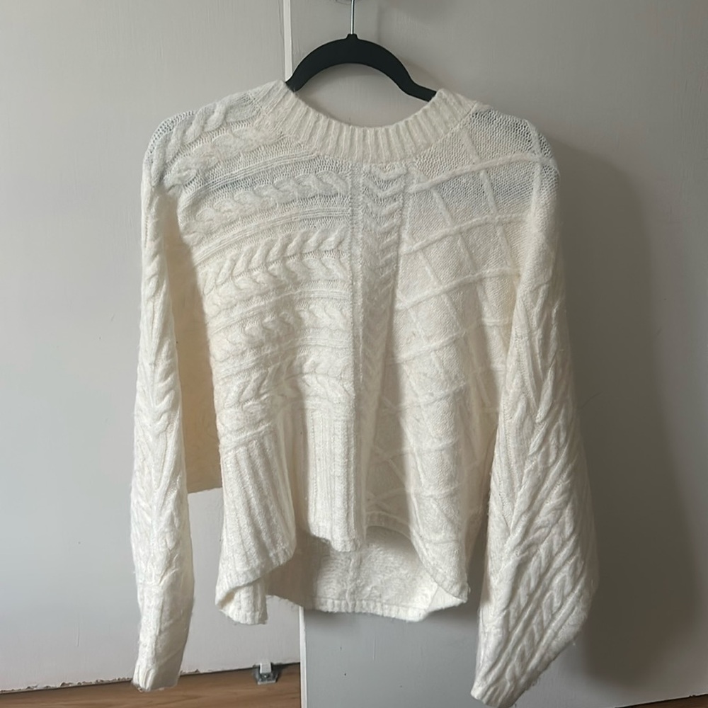Abercrombie and Fitch white sweater